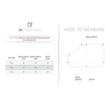 Reflector Quarter Mesh Exercise Sheet by Hy Equestrian - Yellow alternative