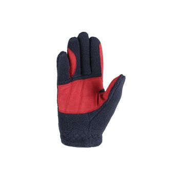 Riding Star Collection Fleece Riding Gloves by Little Rider - Navy/Burgundy alternative