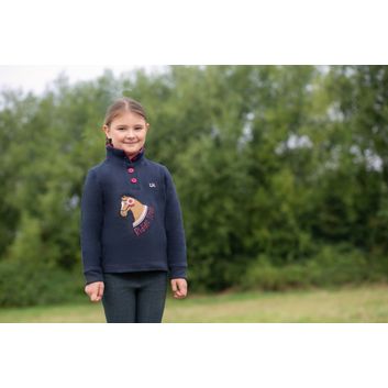 Riding Star Collection Jumper by Little Rider - Navy/Burgundy alternative