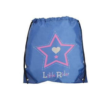 Riding Star Drawstring Bag by Little Rider - Deep Water Blue