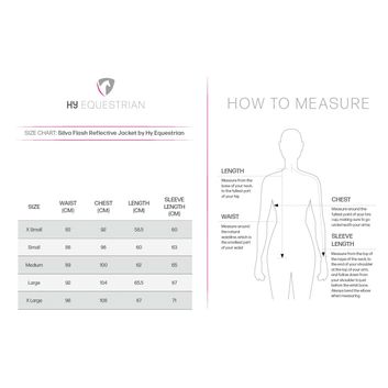 Silva Flash Reflective Jacket by Hy Equestrian - Reflective Silver alternative