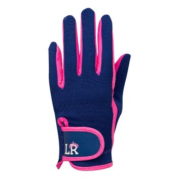 Stacy Children's Riding Gloves by Little Rider - Navy/Pink