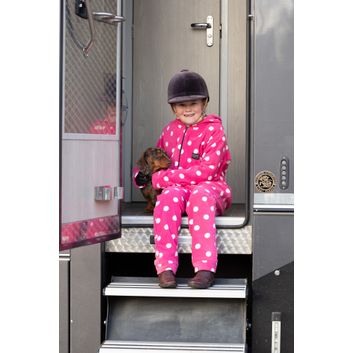 Supreme Products Child's Dotty Fleece Onesie - Paradise Pink alternative