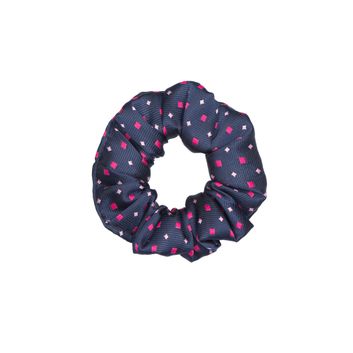 Supreme Products Show Scrunchie - Navy/Pink Diamonds