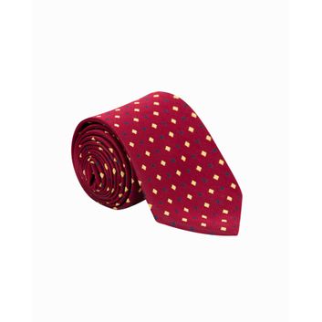 Supreme Products Show Tie - Burgundy/Gold Diamonds