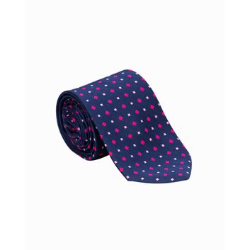 Supreme Products Show Tie - Navy/Pink Diamonds