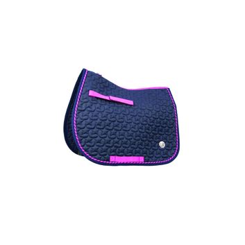 Suzie Saddle Pad by Little Rider - Navy/Pink