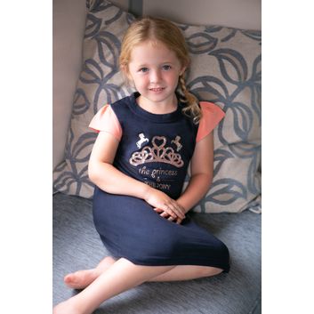 The Princess and the Pony Nighty by Little Rider - Navy/Peach alternative