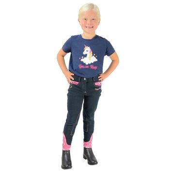 Unicorn Magic Breeches by Little Rider - Navy/Pretty Pink