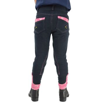 Unicorn Magic Breeches by Little Rider - Navy/Pretty Pink alternative
