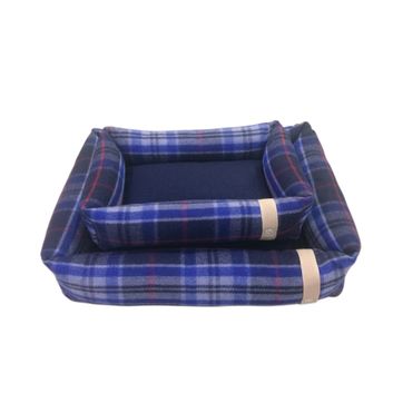 Companion Country Snuggle Dog Bed - Navy Check