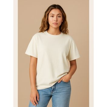 Casual Classics Combed 180 Ladies Oversize T-Shirt - White