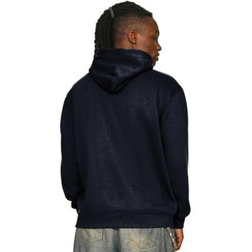 Casual Classics Premium Combed 330 Acid Wash Oversize Hood - Faded Navy