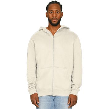Casual Classics Ringspun Blended 280 Core Zip Hood - Ecru