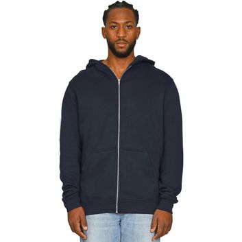 Casual Classics Ringspun Blended 280 Core Zip Hood - Navy Blue