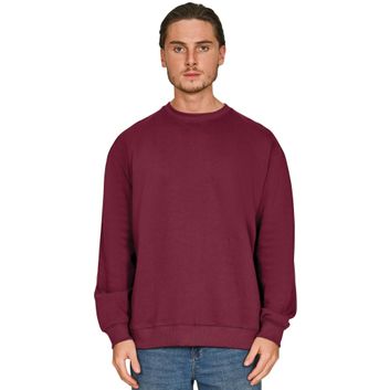 Casual Classics Ringspun Blended 280 Oversize Sweat - Burgundy