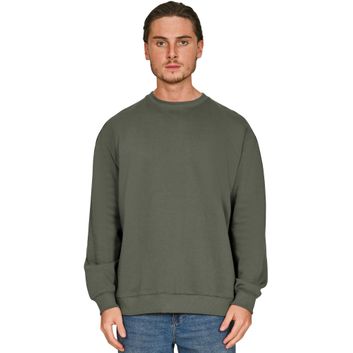 Casual Classics Ringspun Blended 280 Oversize Sweat - Khaki Olive alternative