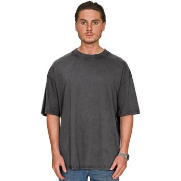 Casual Classics Ringspun Combed 180 Acid Wash Oversize T-Shirt - Acid Charcoal alternative