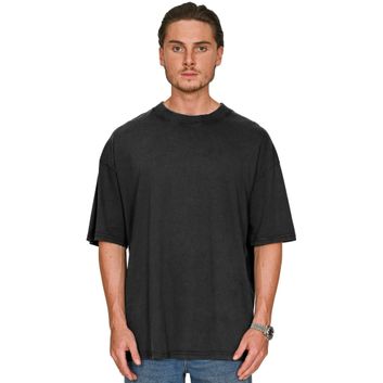 Casual Classics Ringspun Combed 180 Acid Wash Oversize T-Shirt - Faded Black alternative