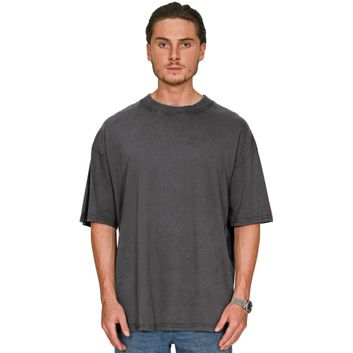 Casual Classics Ringspun Combed 180 Acid Wash Oversize T-Shirt - Faded Charcoal alternative