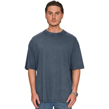 Casual Classics Ringspun Combed 180 Acid Wash Oversize T-Shirt - Faded Petrol Blue alternative