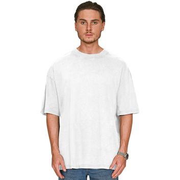 Casual Classics Ringspun Combed 180 Acid Wash Oversize T-Shirt - Faded White alternative