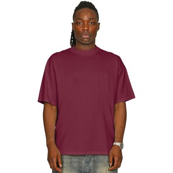 Casual Classics Ringspun Combed 220 Oversize Extended Neck T-Shirt - Burgundy