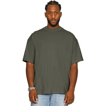 Casual Classics Ringspun Combed 220 Oversize Extended Neck T-Shirt - Khaki Olive