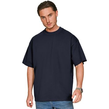 Casual Classics Ringspun Combed 220 Oversize Extended Neck T-Shirt - Navy Blue alternative