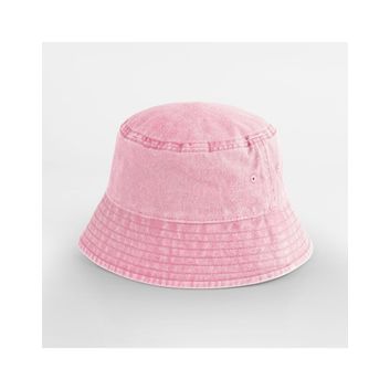Beechfield Junior Vintage Bucket Hat Vintage Dusky Pink