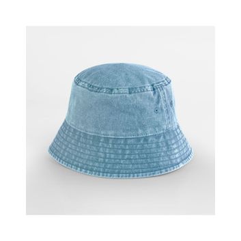 Beechfield Junior Vintage Bucket Hat Vintage Light Blue