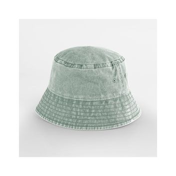 Beechfield Junior Vintage Bucket Hat Vintage Sage Green