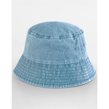 Beechfield Vintage Bucket Hat Vintage Light Denim
