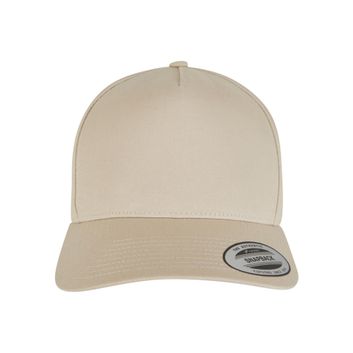 Flexfit 5 Panel Curved Classic Snapback Beige
