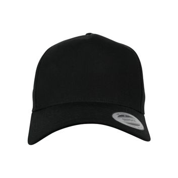Flexfit 5 Panel Curved Classic Snapback Black