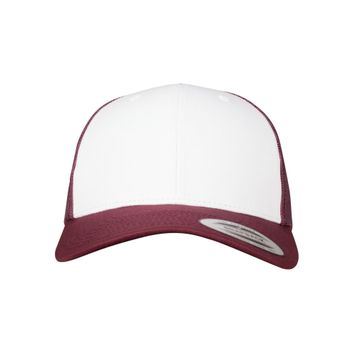 Flexfit Retro Trucker Colored Front Maroon/White/Maroon