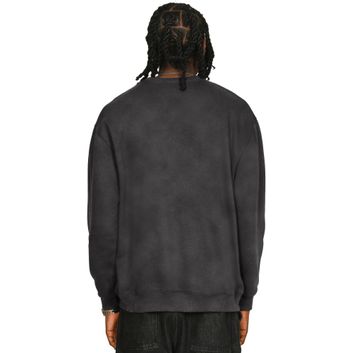 Casual Classics Premium Combed 330 Acid Wash Oversized Sweatshirt - Acid Charcoal alternative
