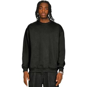 Casual Classics Premium Combed 330 Acid Wash Oversized Sweatshirt - Faded Black alternative