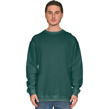 Casual Classics Premium Combed 330 Acid Wash Oversized Sweatshirt - Faded Rainforest Green