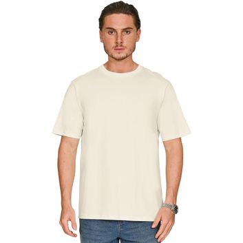 Casual Classics Ringspun Combed 180 Acid Wash Core T-Shirt - Faded Ecru alternative