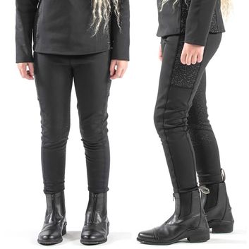 Whitaker B255K Hatfield Young Rider Reflective Tights Black alternative