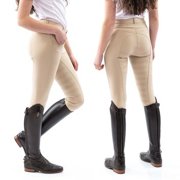Whitaker B142L Miami Ladies Breeches/Silicone Seat Beige alternative