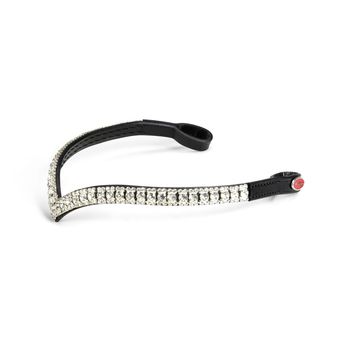 Whitaker Br072Bb Lynton V-Shaped Diamante Browband Black alternative