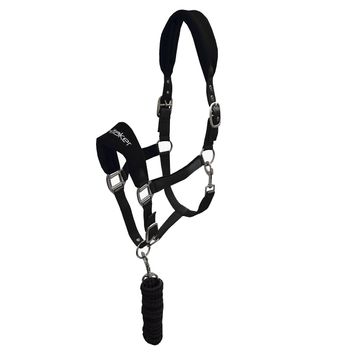 Whitaker Hc160 Club Headcollar &amp; Leadrope Set Black alternative