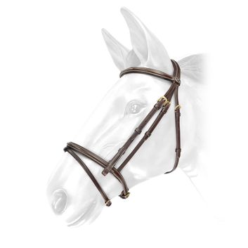 Whitaker Br052 Valencia Deluxe Flash Bridle with Reins Brown