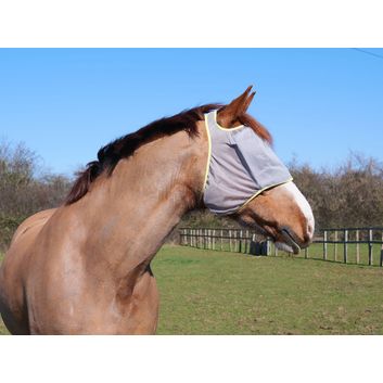 Equilibrium Field Relief Midi Fly Mask No Ears Grey/Yellow alternative