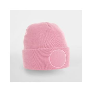 Beechfield Circular Patch Beanie Dusky Pink