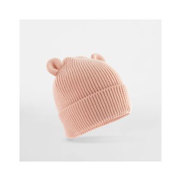 Beechfield Organic Baby Bear Beanie Peach