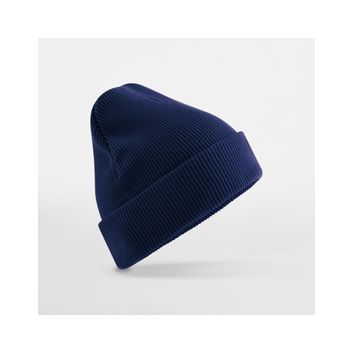 Beechfield Organic Cotton Original Cuffed Beanie Oxford Navy