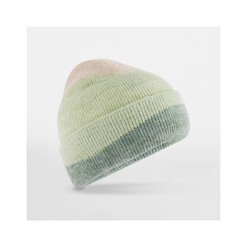 Beechfield Soft Wave Beanie Almond/Pistachio/Dusty Green
